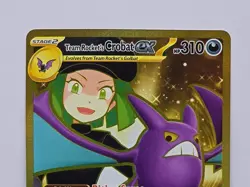 TEAM ROCKET'S CROBAT EX 242/182 HYPER RARE DESTINED RIVALS POKEMON TCG - Image 2