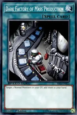 1x Dark Factory of Mass Production NM Eng YuGiOh - Speed Duel Ultimate Predators - Image 1