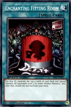 1x Enchanting Fitting Room - 1st E NM Eng YuGiOh - Speed Duel Ultimate Predators - Image 1