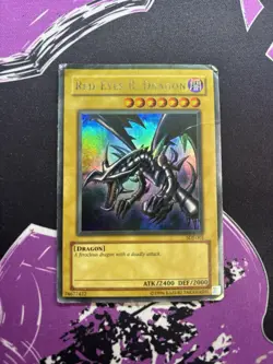 Yugioh Red-Eyes B. Dragon SDJ-001 Ultra Rare Unlimited DMG - Image 1