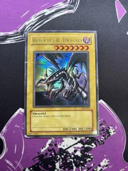 Yugioh Red-Eyes B. Dragon SDJ-001 Ultra Rare Unlimited DMG - Image 3