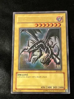 Yu-Gi-Oh Red-Eyes B. Dragon SDJ-001 Ultra Rare Unlimited Edition LP - Image 1