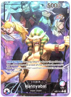 ULTRA RARE ALT ART LOW POP CUSTOM ONE PIECE!!! Hannyabal Holofoil - Image 1