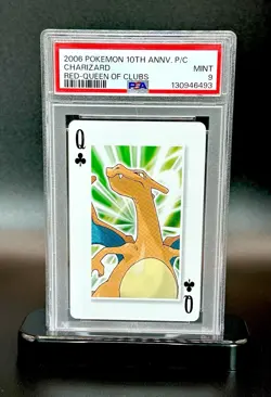 Pokemon 2006 10th Anniversary Charizard Queen of Clubs PSA 9 Trading Card - Image 1
