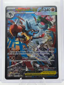 Mega Lucario ex 179/132 - Pokemon TCG Mega Evolution Holo SIR PACK FRESH NM/M - Image 3