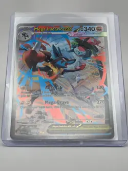 Mega Lucario ex 179/132 - Pokemon TCG Mega Evolution Holo SIR PACK FRESH NM/M - Image 4