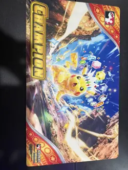 Play! Pokemon Tera Pikachu League Cup Champion Playmat TCG Play Mat Brand New - Image 1
