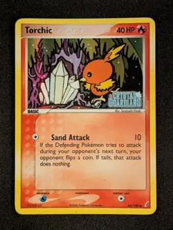 Torchic [Crystal Guardians] Stamped Reverse Holo #66/100 - Pokemon TCG - EX/LP - Image 1