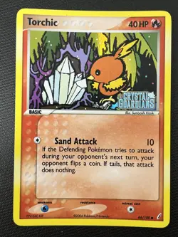 Torchic 66/100 EX Crystal Guardians Stamped Reverse Holo Pokemon TCG Card LP - Image 1