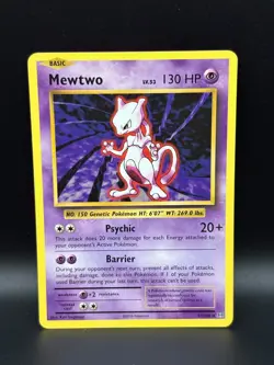 Pokemon TCG Mew Reverse Holo + Mewtwo Non-Holo Rare XY Evolutions 53/108 51/108 - Image 5