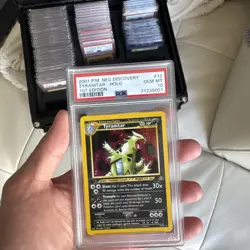 2001 POKEMON NEO DISCOVERY 1ST EDITION #12 TYRANITAR-HOLO PSA 10 - MOUTH SWIRL! - Image 4
