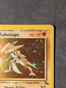 Kabutops - 9/62 - Pokemon Fossil 1st Edition Holo Rare Card WOTC - LP - Image 3