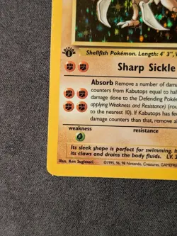 Kabutops - 9/62 - Pokemon Fossil 1st Edition Holo Rare Card WOTC - LP - Image 5