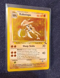 Kabutops - 9/62 - Pokemon Fossil Holo Rare Card WOTC LP - Image 1