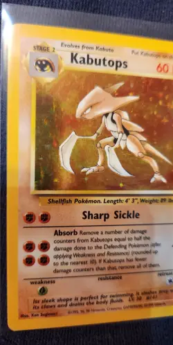 Kabutops - 9/62 - Pokemon Fossil Holo Rare Card WOTC LP - Image 3