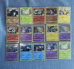 Pokemon 25th Celebrations Card Lot Of 15 All NM - Image 1
