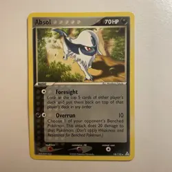 Absol 18/110 Rare Holon Phantoms Pokemon Card NM - Image 1
