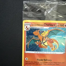 Special Delivery Charizard Black Star Promo Card SWSH075 Sealed - Image 2