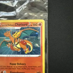 Special Delivery Charizard Black Star Promo Card SWSH075 Sealed - Image 3