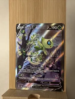 Pokemon TCG Celebi v 245/264 Fusion Strike Alternate Art Rare Holo Near Mint - Image 1