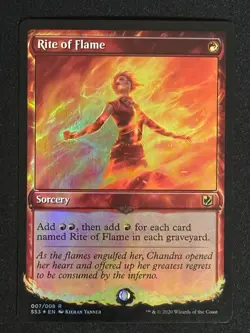 1x MTG Rite of Flame (Foil) - Signature Spellbook: Chandra (SS3) #7 - Magic - Image 1