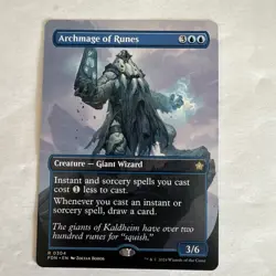 Archmage of Runes (Borderless) Foundations Regular - Image 1