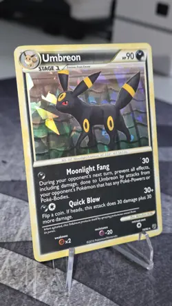 Pokemon Umbreon Holo Card 10/90 Undaunted Cracked Ice Holo Rare - Hp - Image 2