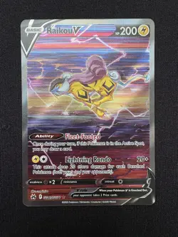 Pokemon TCG Crown Zenith Raikou V Galarian Gallery GG41/GG70 - MINTY - Image 1
