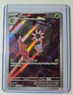 Pokemon TCG Lileep 145/142 Stellar Crown Illustration Rare Full Art Holo - Image 1