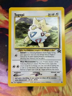 Togepi 30 LP Black Star Promo Non Holo 2000 WoTC Pokemon TCG - Image 1