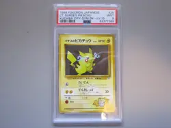 1998 Pokemon Japanese Kuchiba City Gym Deck #25 LT. Surge's Pikachu LV.15 PSA 9 - Image 1