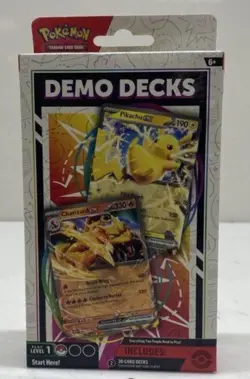 Pokemon TCG Demo Decks Box (2024) SEALED Charizard And Pikachu Ex - Image 1