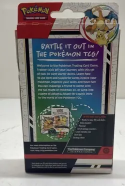 Pokemon TCG Demo Decks Box (2024) SEALED Charizard And Pikachu Ex - Image 2
