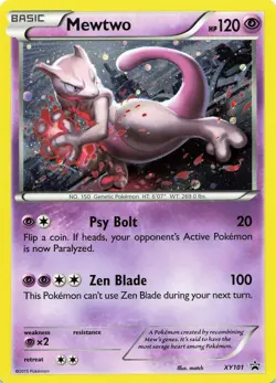 POKEMON Mewtwo - #XY101 Holo XY Promos NM - Image 1