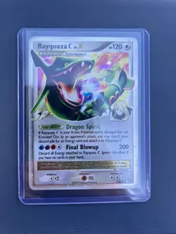 Pokemon TCG Rayquaza C LV.X Holo Card Platinum Supreme Victors 146/147 LP - Image 1
