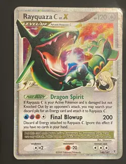 Pokemon TCG Rayquaza C LV X Holo Ultra Rare Card 146/147 Supreme Victors HP - Image 1