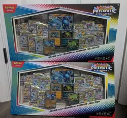 2x Pokemon Lucario Ex & Tyranitar Ex Premium Collection | Prismatic Evolutions - Image 1