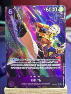 Kalifa Parallel Rare EB01-031 Alt Art Memorial Collection One Piece TCG - Image 1
