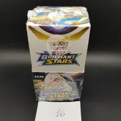 Pokemon Brilliant Stars Half Booster box Sealed 18 Packs Mint - Image 1