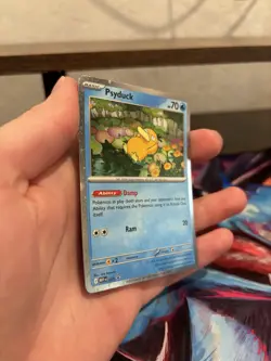 Pokemon TCG Psyduck MEP 007 Mega Evolution Pokemon Blister Promo Cosmo Holo NM - Image 2