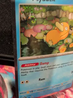 Pokemon TCG Psyduck MEP 007 Mega Evolution Pokemon Blister Promo Cosmos Holo NM - Image 3
