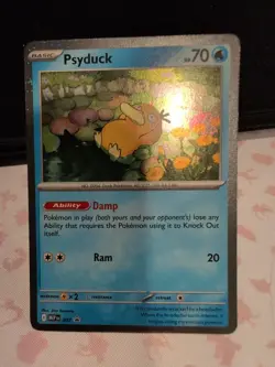Pokemon TCG Psyduck MEP 007 Mega Evolution Pokemon Blister Promo Cosmos Holo NM - Image 1