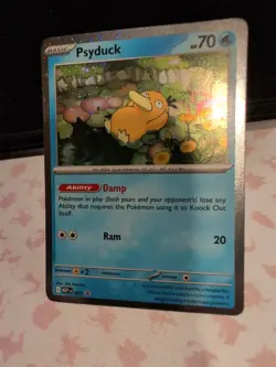 Pokemon TCG Psyduck MEP 007 Mega Evolution Pokemon Blister Promo Cosmos Holo NM - Image 2