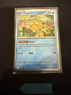 Pokemon TCG Psyduck MEP 007 Mega Evolution Pokemon Blister Promo Cosmos Holo NM - Image 1