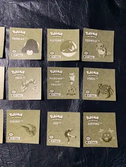 1999 Complete SET POKEMON 18 Gold Rare Sticker R01-R18 Artbox Series 1 RXX - Image 3
