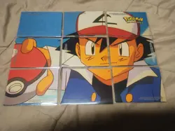 Topps Pokemon 1st Movie Puzzle Sticker Set Ash Ketchum 1999 - 9 Rare cards NM/LP - Image 1