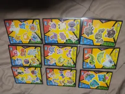 Topps Pokemon 1st Movie Puzzle Sticker Set Ash Ketchum 1999 - 9 Rare cards NM/LP - Image 2