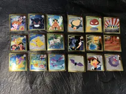 1999 Complete SET POKEMON 18 Gold Rare Sticker R01-R18 Artbox Series 1 RXX - Image 1