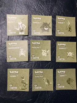 1999 Complete SET POKEMON 18 Gold Rare Sticker R01-R18 Artbox Series 1 RXX - Image 2