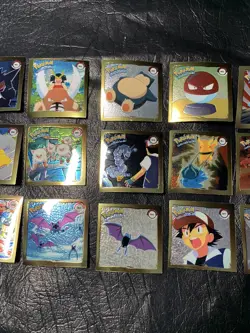 1999 Complete SET POKEMON 18 Gold Rare Sticker R01-R18 Artbox Series 1 RXX - Image 4